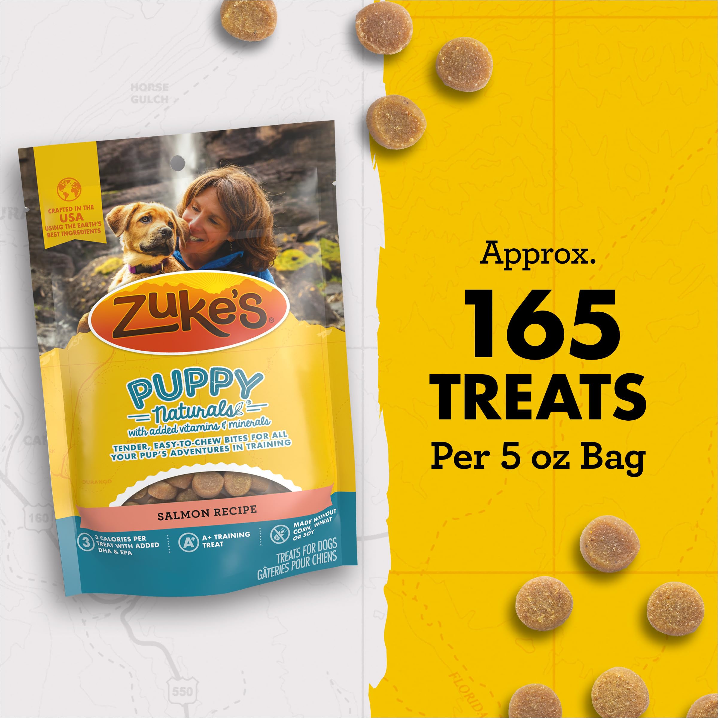 Zuke's para cachorros, salmón suave para caminatas diarias