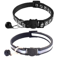 Zulinlong collar hebilla breakaway con campana, seguridad diaria para gatitos