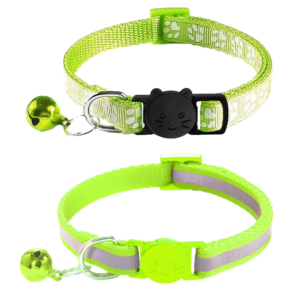 Collar Zulinlong reflectante con cierre seguro para paseos nocturnos.