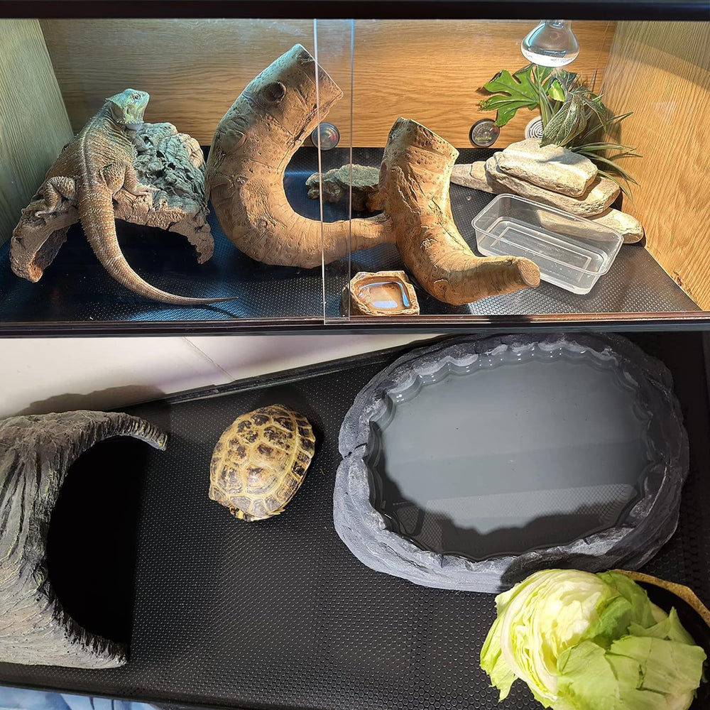 ZUNZINGY tapete apto para múltiples reptiles, base estable para movilidad.
