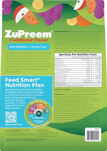 ZuPreem FruitBlend: caja de 10 libras facilita mantener reserva en casa