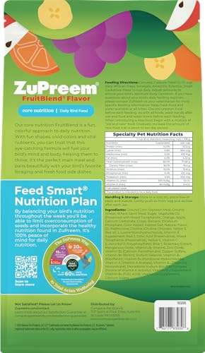 ZuPreem FruitBlend: pellets-formas-fruta con colores para estimular el forraje