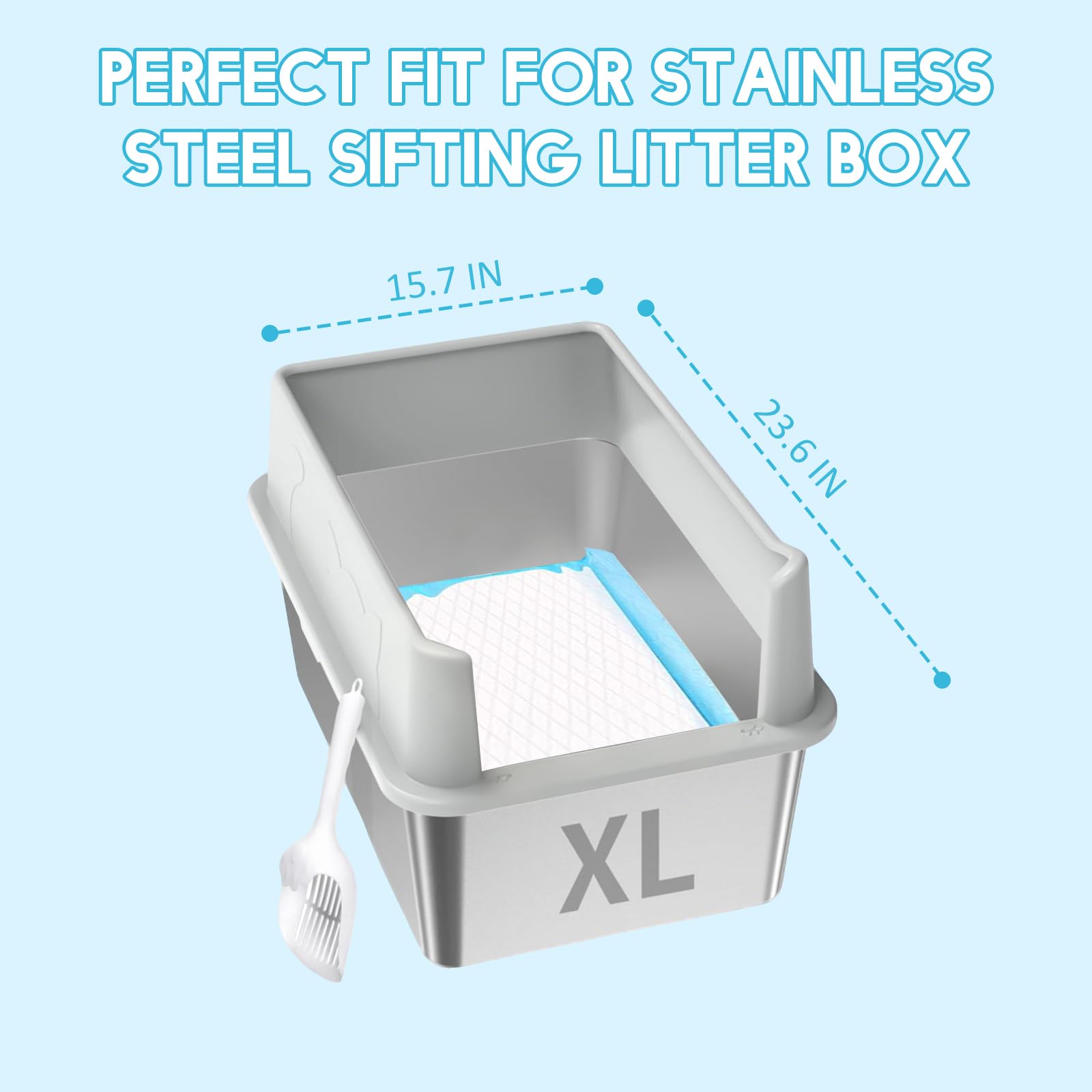 Almohadilla absorbente Zuqqony para arena, absorbe hasta 300 ml de líquido.