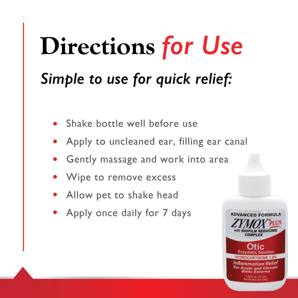 Envase compacto de Zymox Advanced Formula Otic Plus facilita almacenamiento y uso diario.