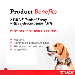 Envase ergonómico de Zymox para aplicación suave y cómoda.