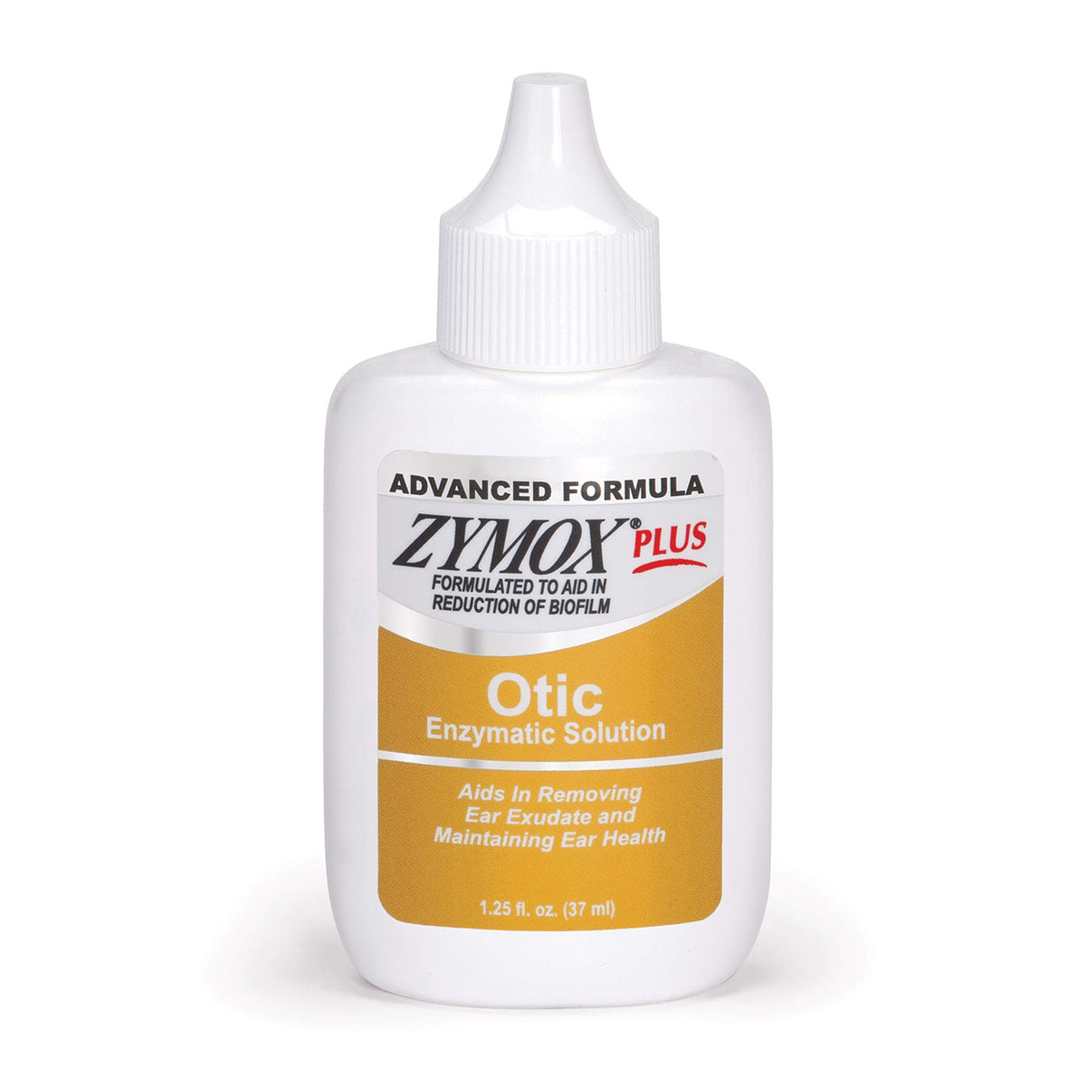 Zymox Otico Avanzado en botella para oídos de mascotas, imagen de producto.