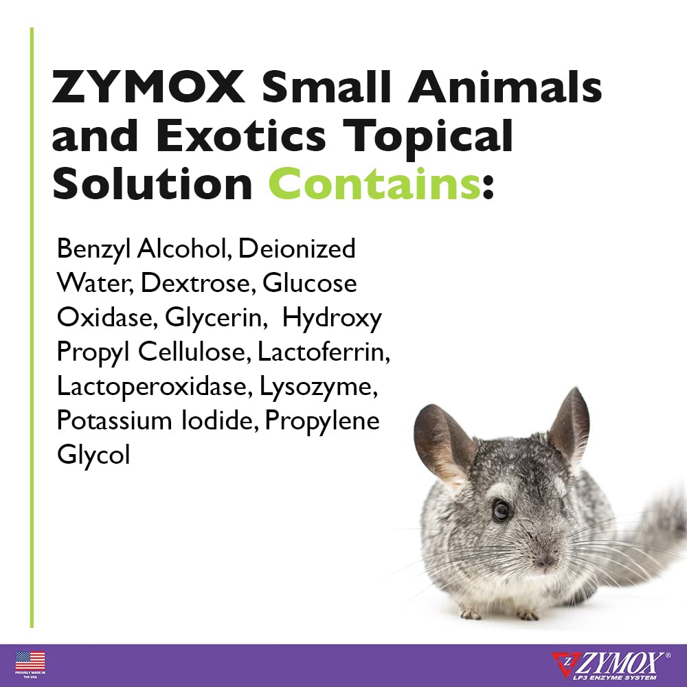Zymox para perros, gatos y exóticos, uso versátil en piel y oídos.
