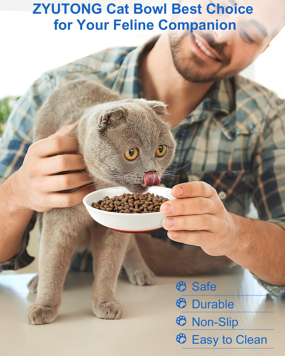 Ideal para gatos activos, reduce derrames durante la alimentacion.